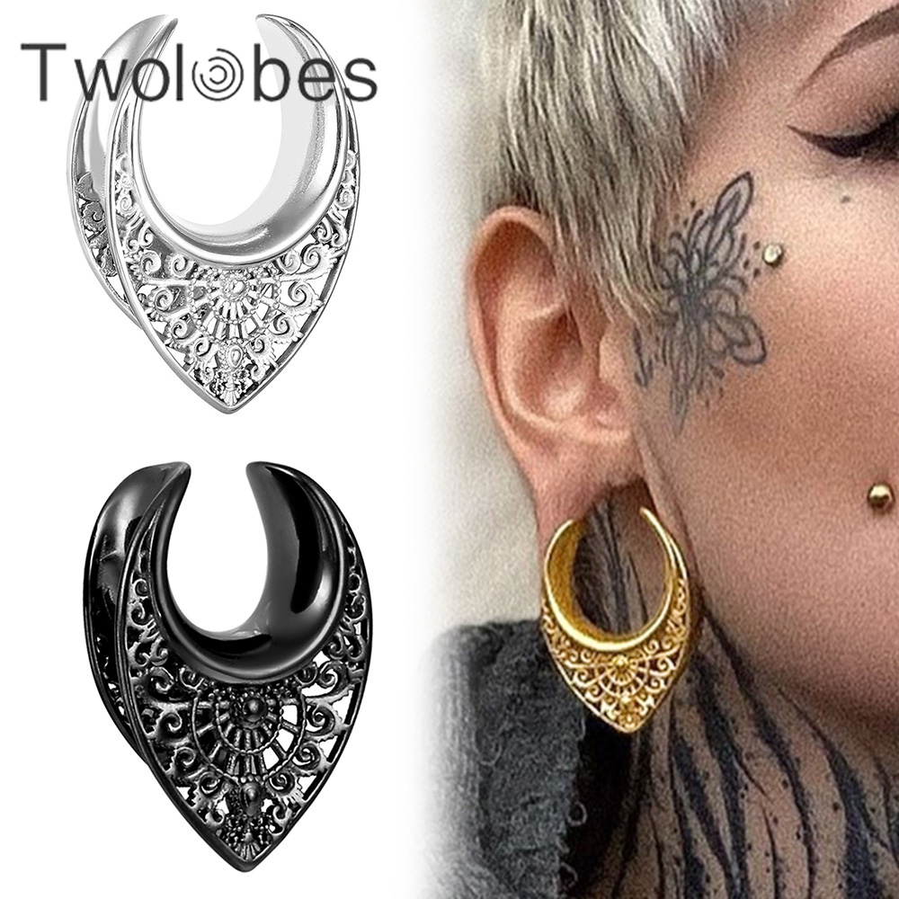 Body Jewelry Hangers - Twolobes 2 Stuks Vintage 316 Roestvrij