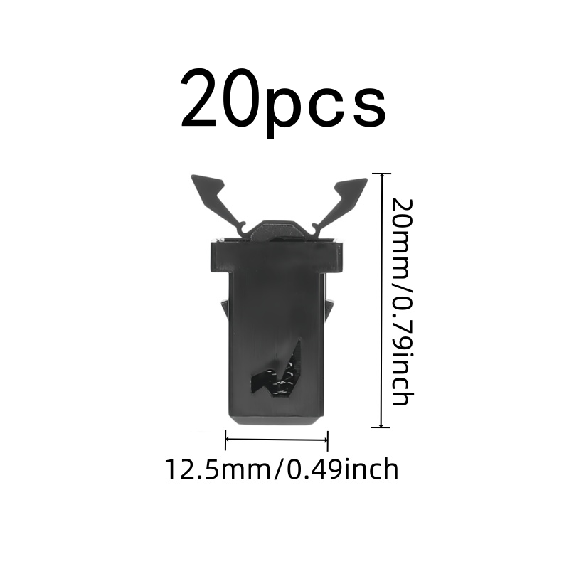 20 stuks veerknopen, zwart pla - Body Jewelry Universe recensie en prijs