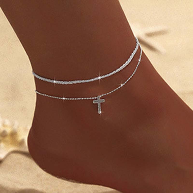 Zilveren Kleur Dubbellaags Gla - Body Jewelry Leg Chain recensie en prijs