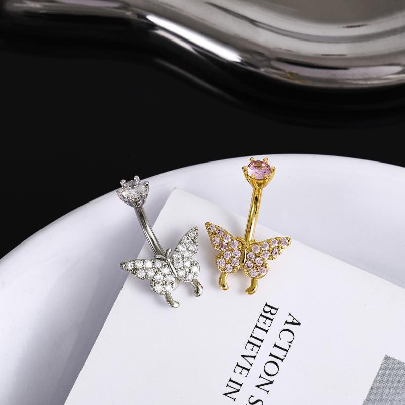 Vlinder Zirkoon Navelringen Y2 - Body Jewelry Universe recensie en prijs