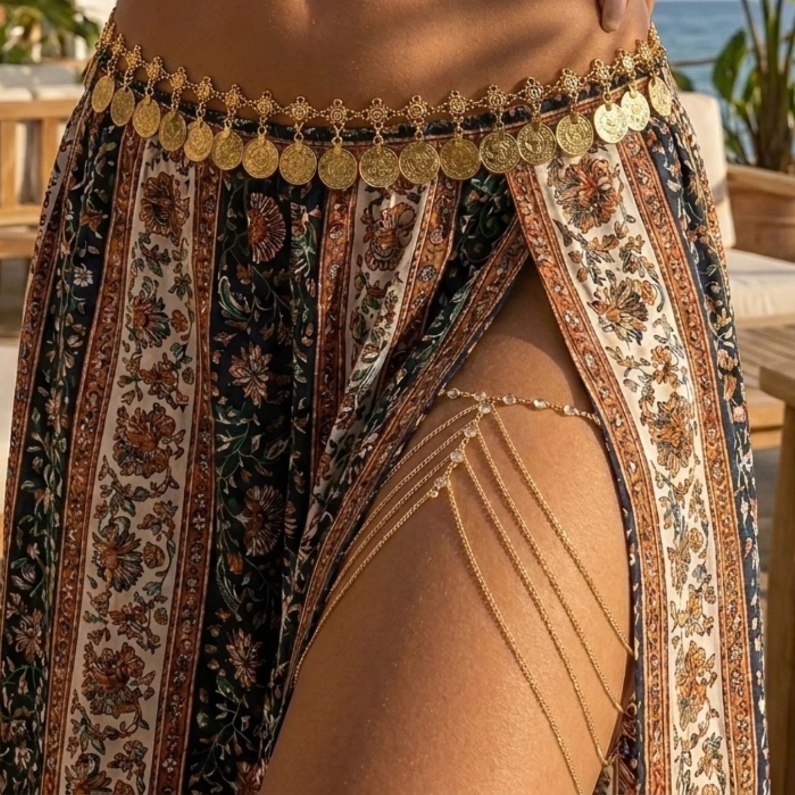 Sexy kristallen kralen meerlaa - Body Jewelry Leg Chain recensie en prijs