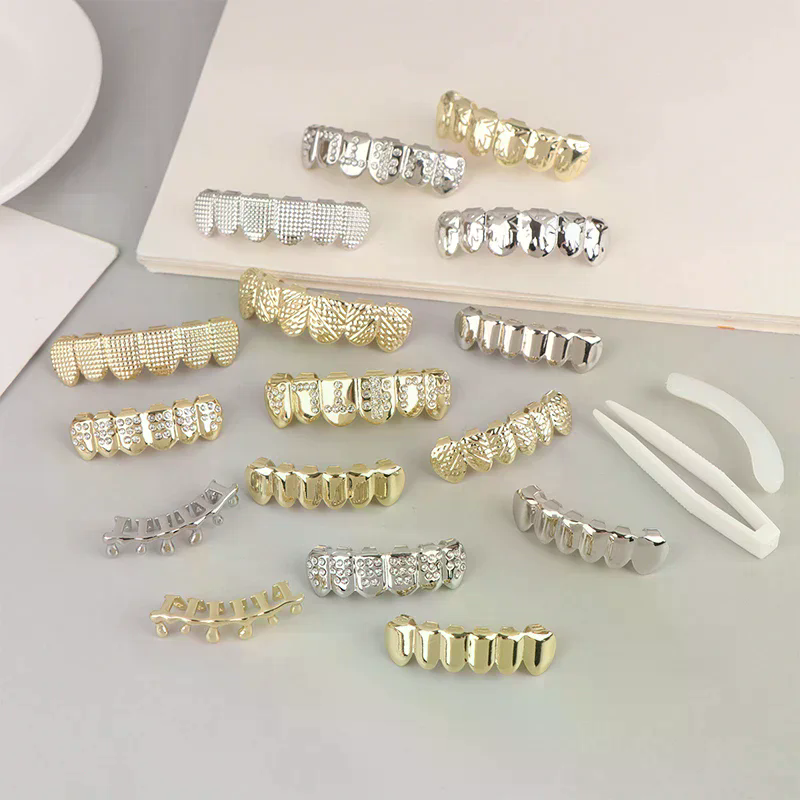 Hiphop metalen tanden grillz b - Body Jewelry Universe recensie en prijs