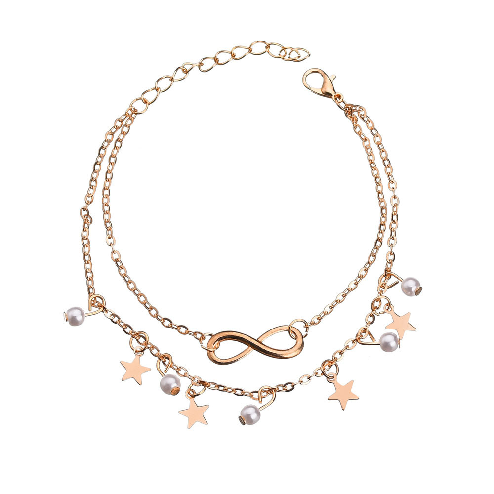 Eenvoudige Kwastje Dubbele Ste - Body Jewelry Leg Chain recensie en prijs