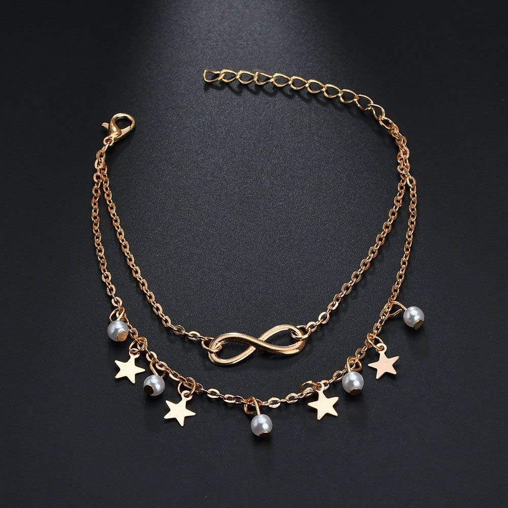 Eenvoudige Kwastje Dubbele Ste - Body Jewelry Leg Chain recensie en prijs