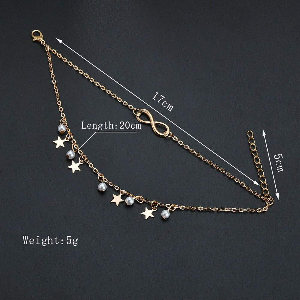Eenvoudige Kwastje Dubbele Ste - Body Jewelry Leg Chain recensie en prijs