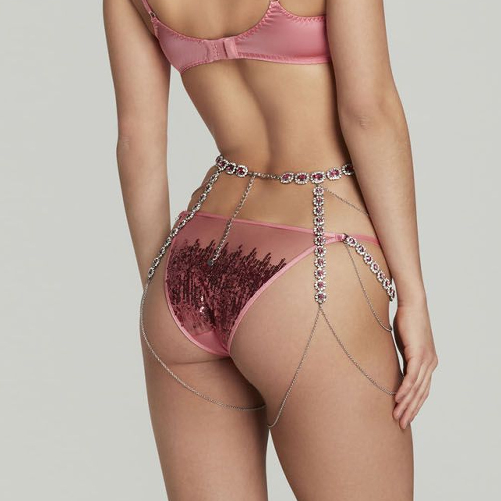 Steenfans Ronde Roze Dijkettin - Body Jewelry Leg Chain recensie en prijs